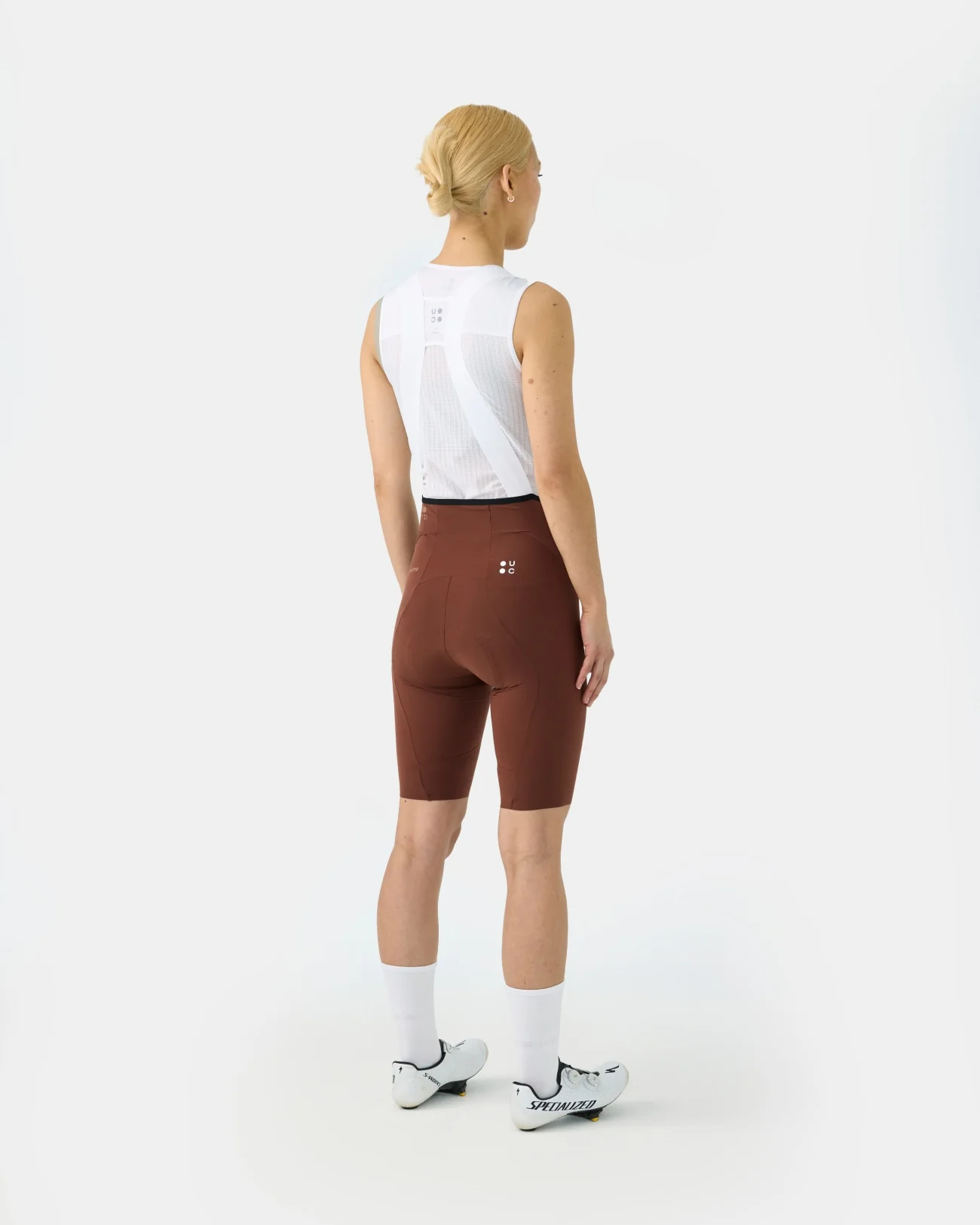 Women's Chroma Bib Shorts - Brick Red - Image 3