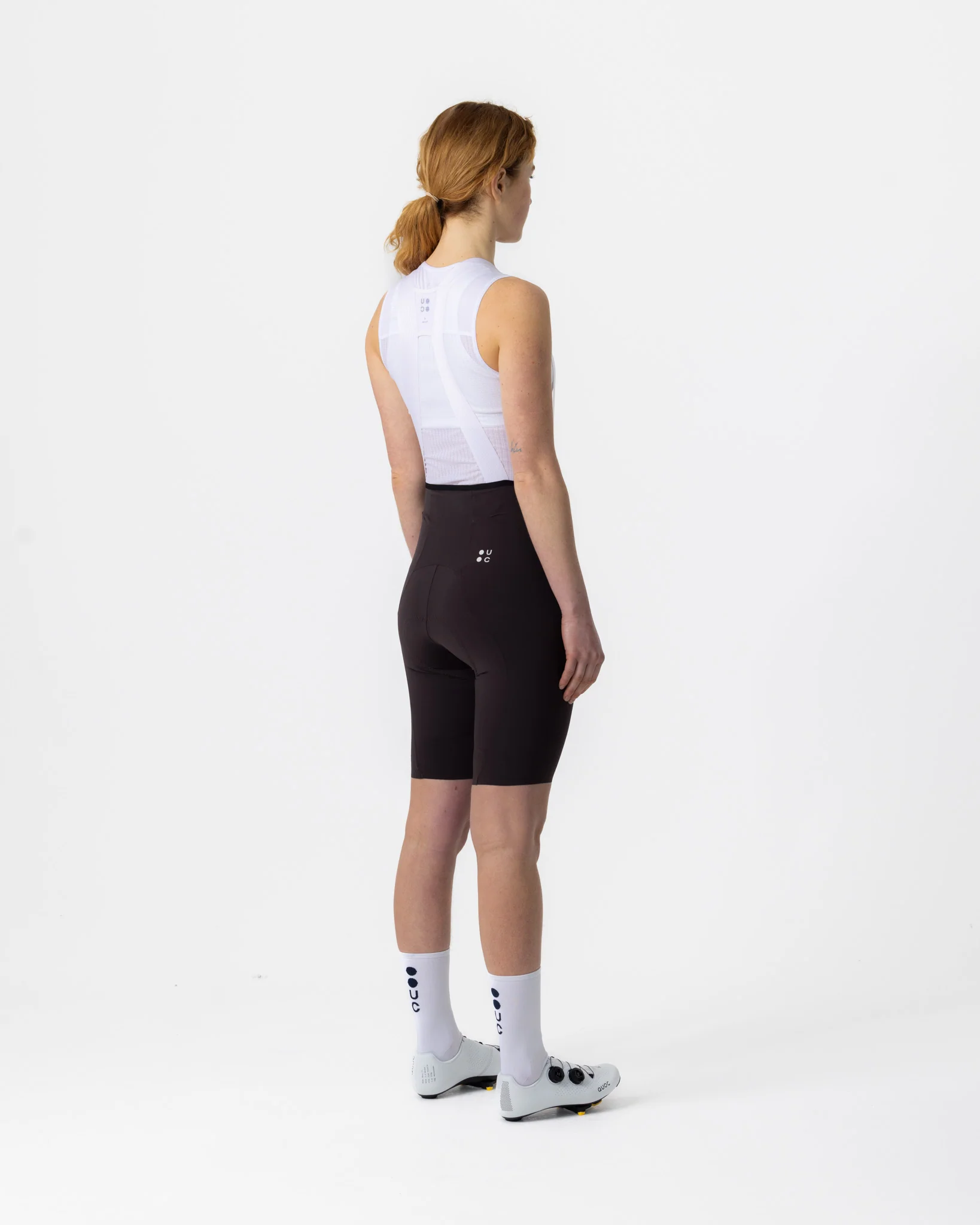 Womenâs Chroma Bib Shorts - Heavy Bark Brown - Image 3