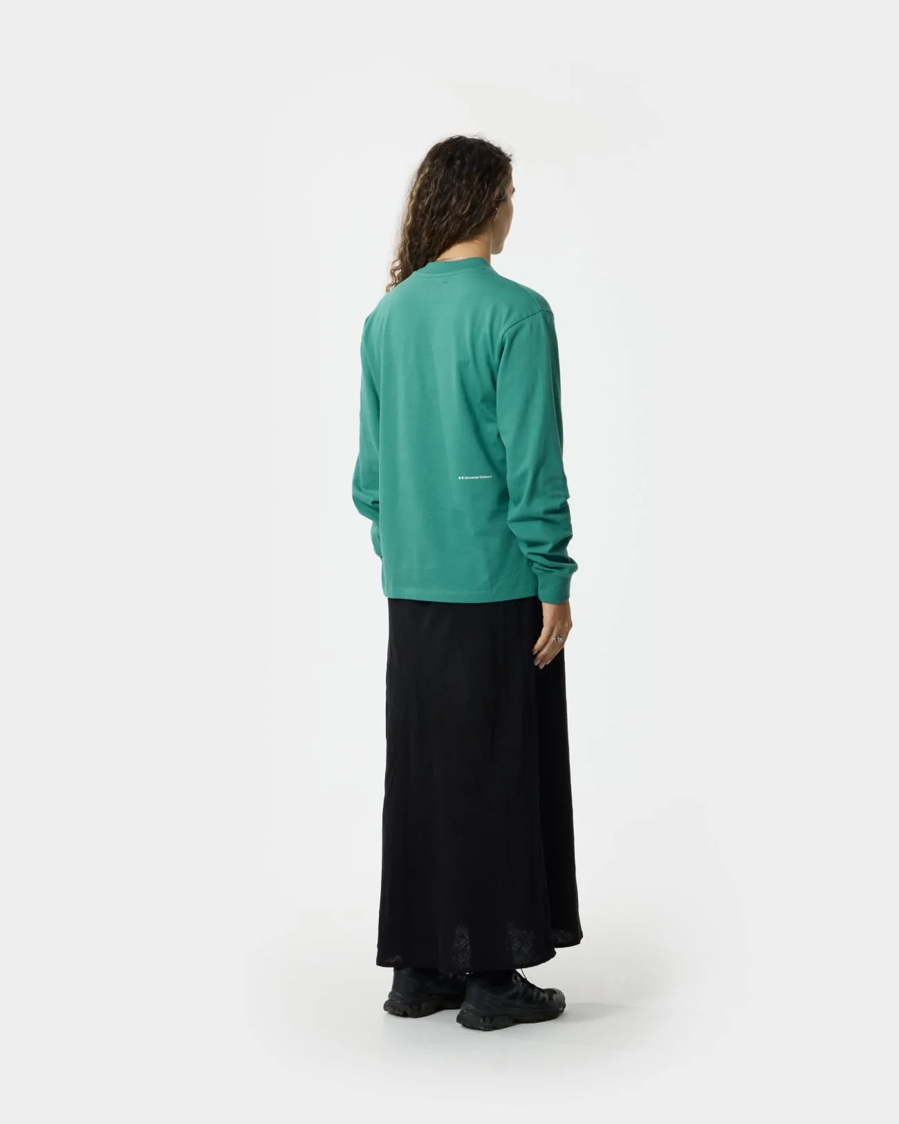 Unisex Long Sleeve Tee - Bottle Green - Image 3