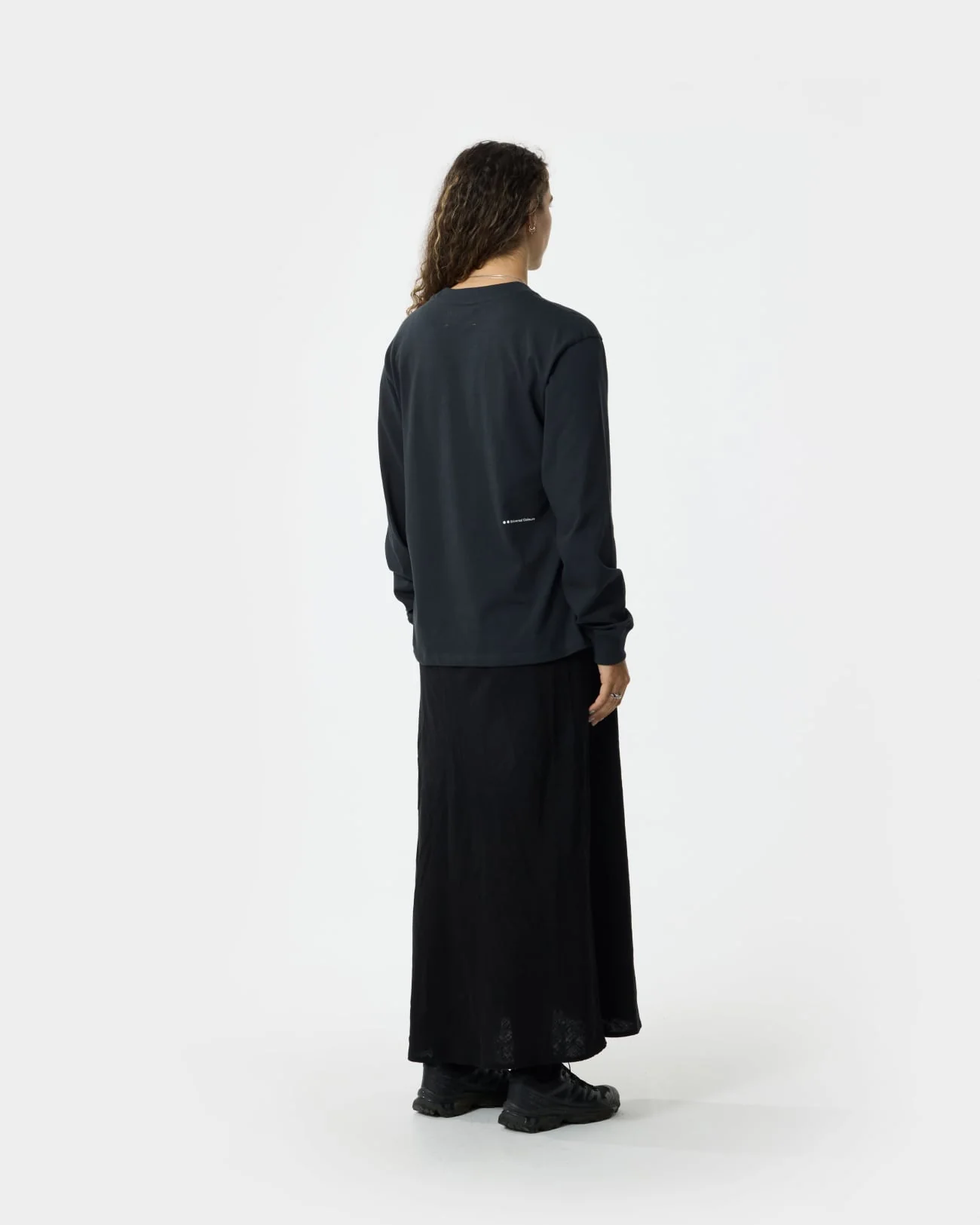 Unisex Long Sleeve Tee - Charcoal Black - Image 3