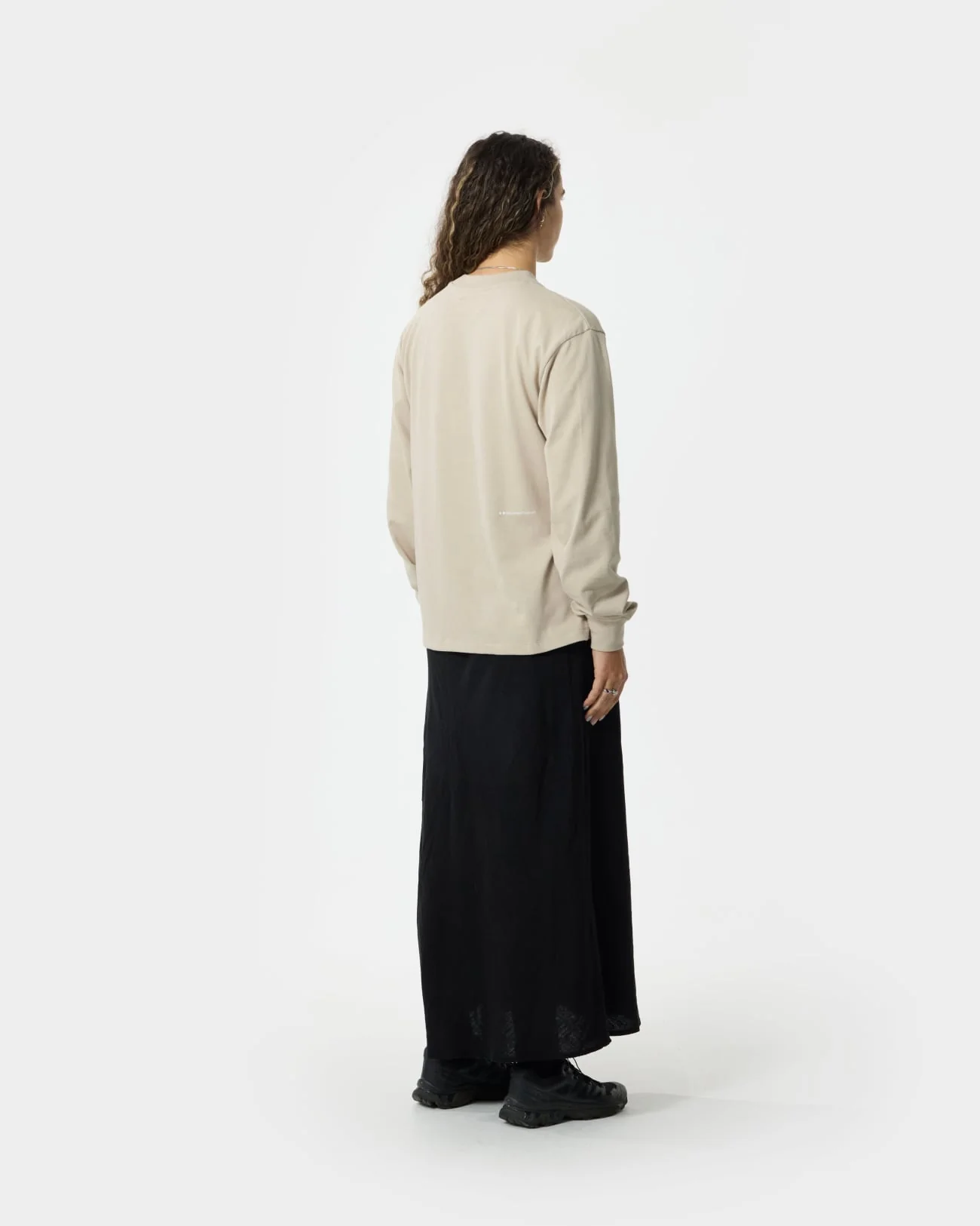 Unisex Long Sleeve Tee - Oatmeal - Image 5
