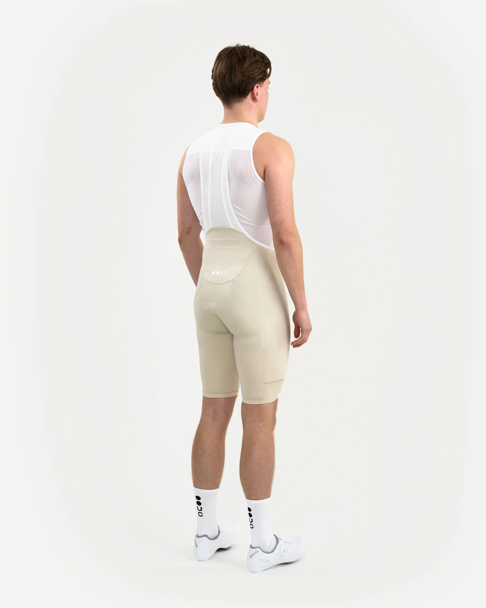 Men's Mono Bib Shorts 2.0 Off White - Image 4