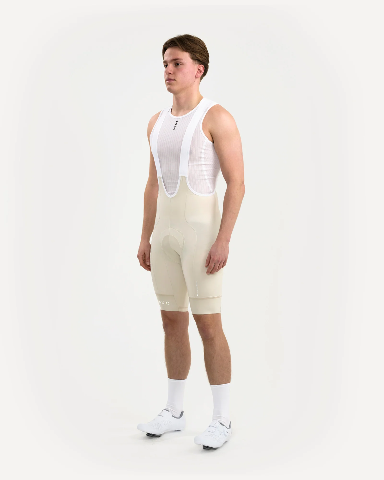 Men's Mono Bib Shorts 2.0 Off White - Image 6