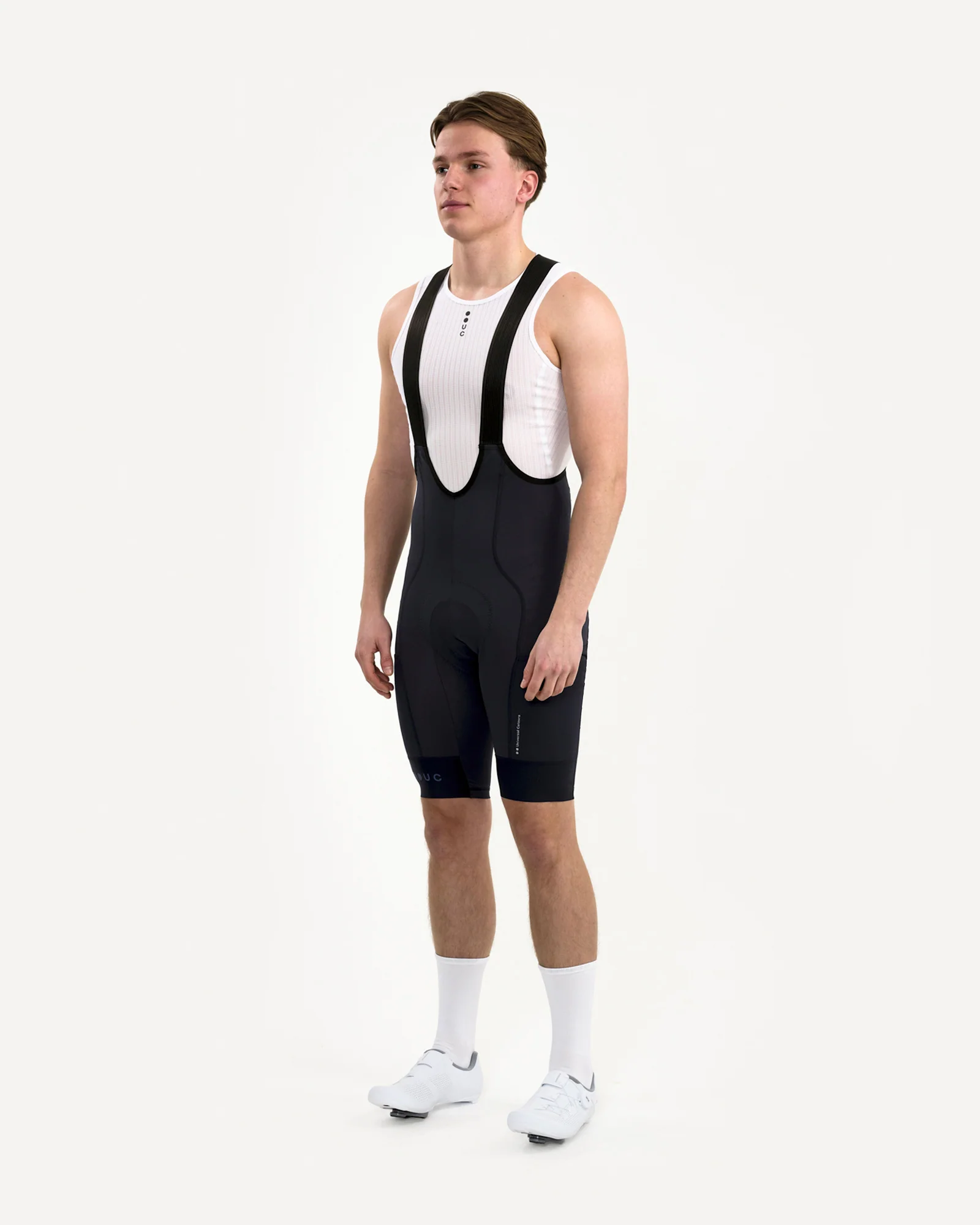 Men's Mono Cargo Bib Shorts Navy Blue - Image 6