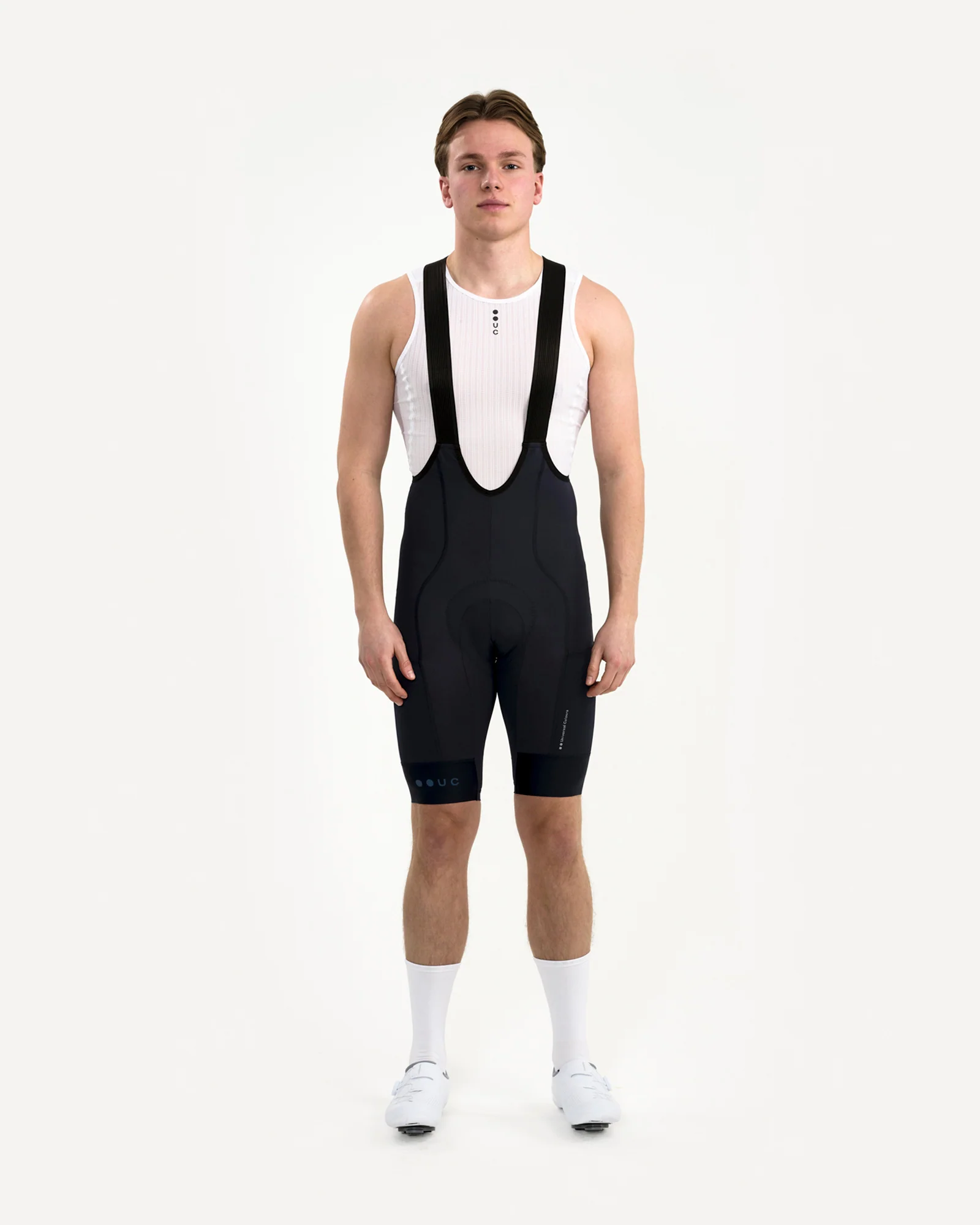Men's Mono Cargo Bib Shorts Navy Blue - Image 8