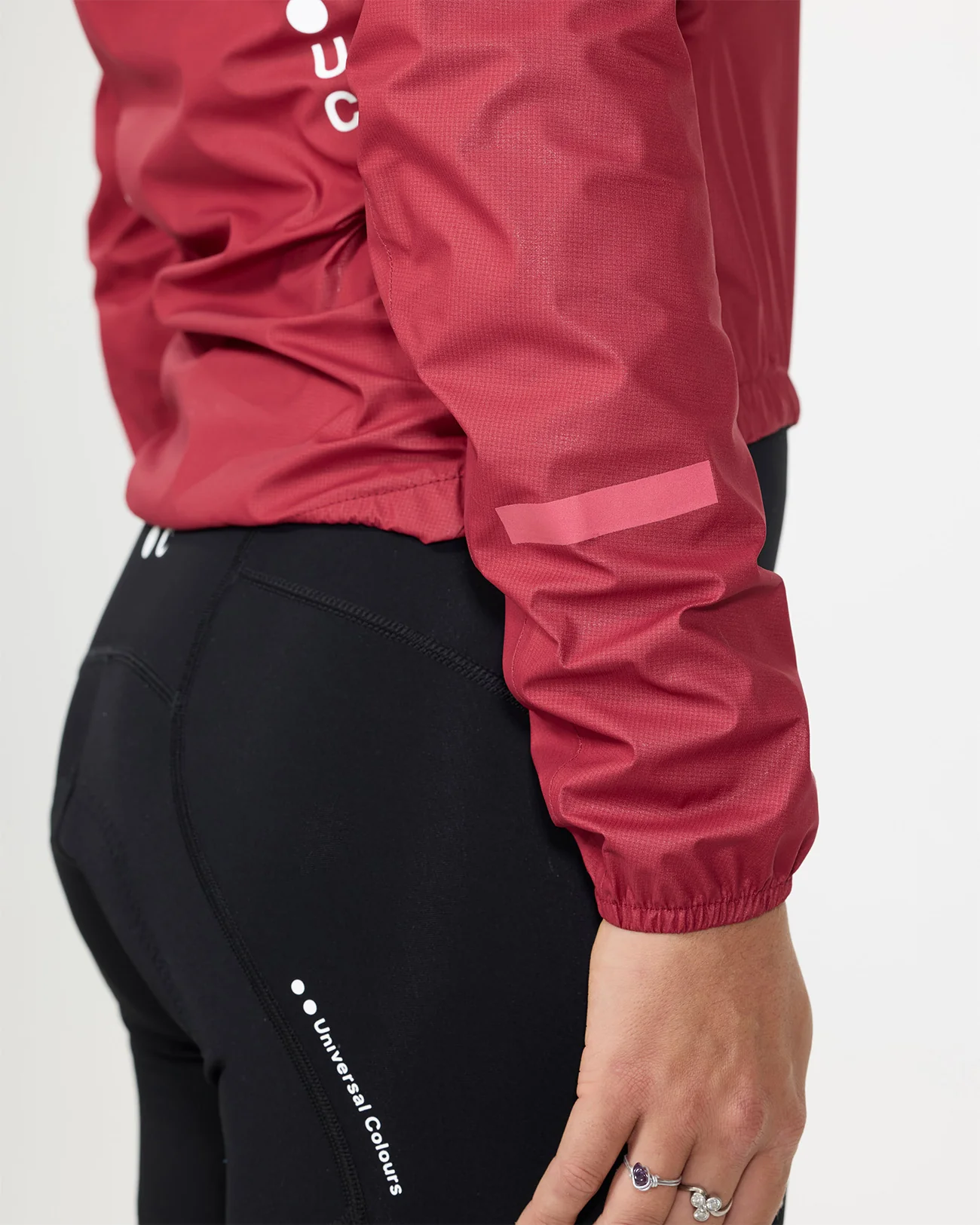 Women's Mono Rain Jacket - Victor Red - Image 7