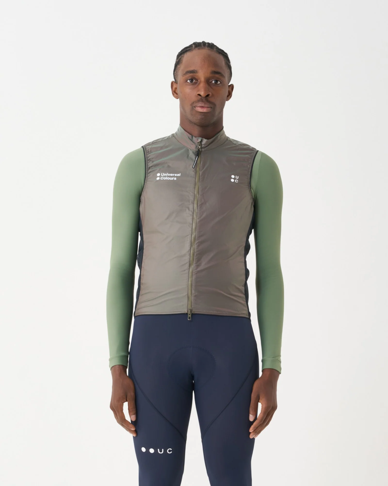 Unisex Spectrum Gilet 2.0 - Iridescent Green/Red - Image 2