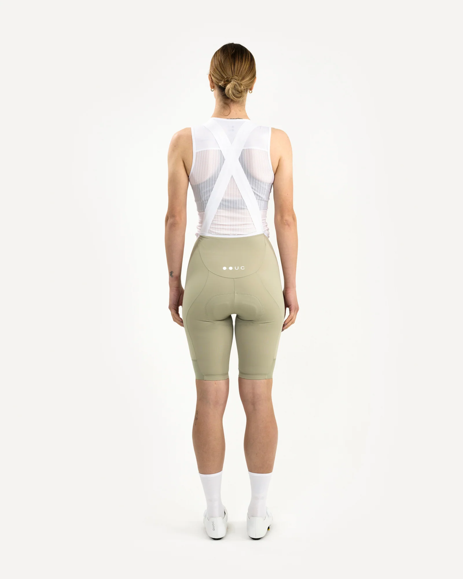 Women's Mono Bib Shorts 2.0 Green Tea - Image 3