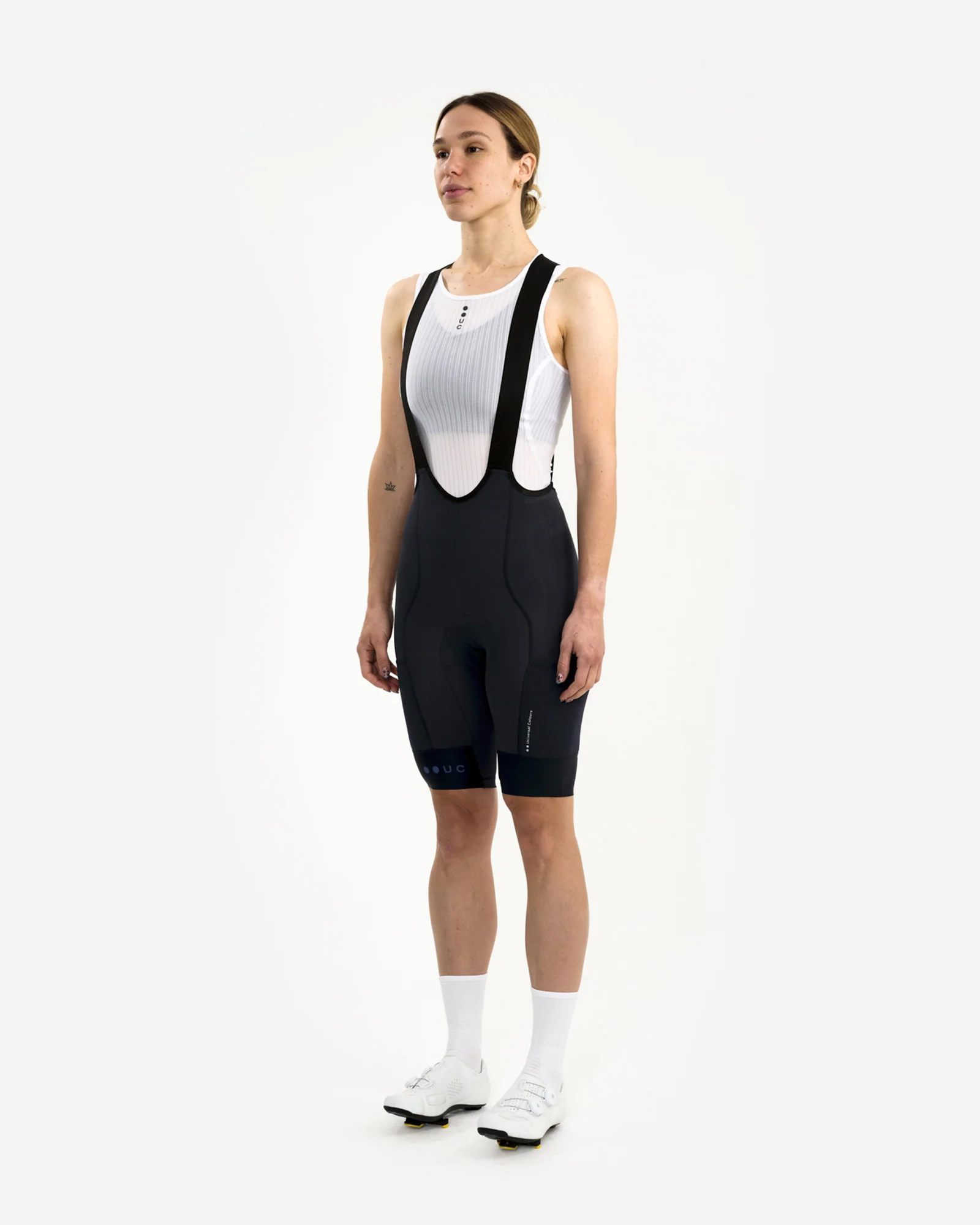 Women's Mono Cargo Bib Short Navy Blue - Image 3