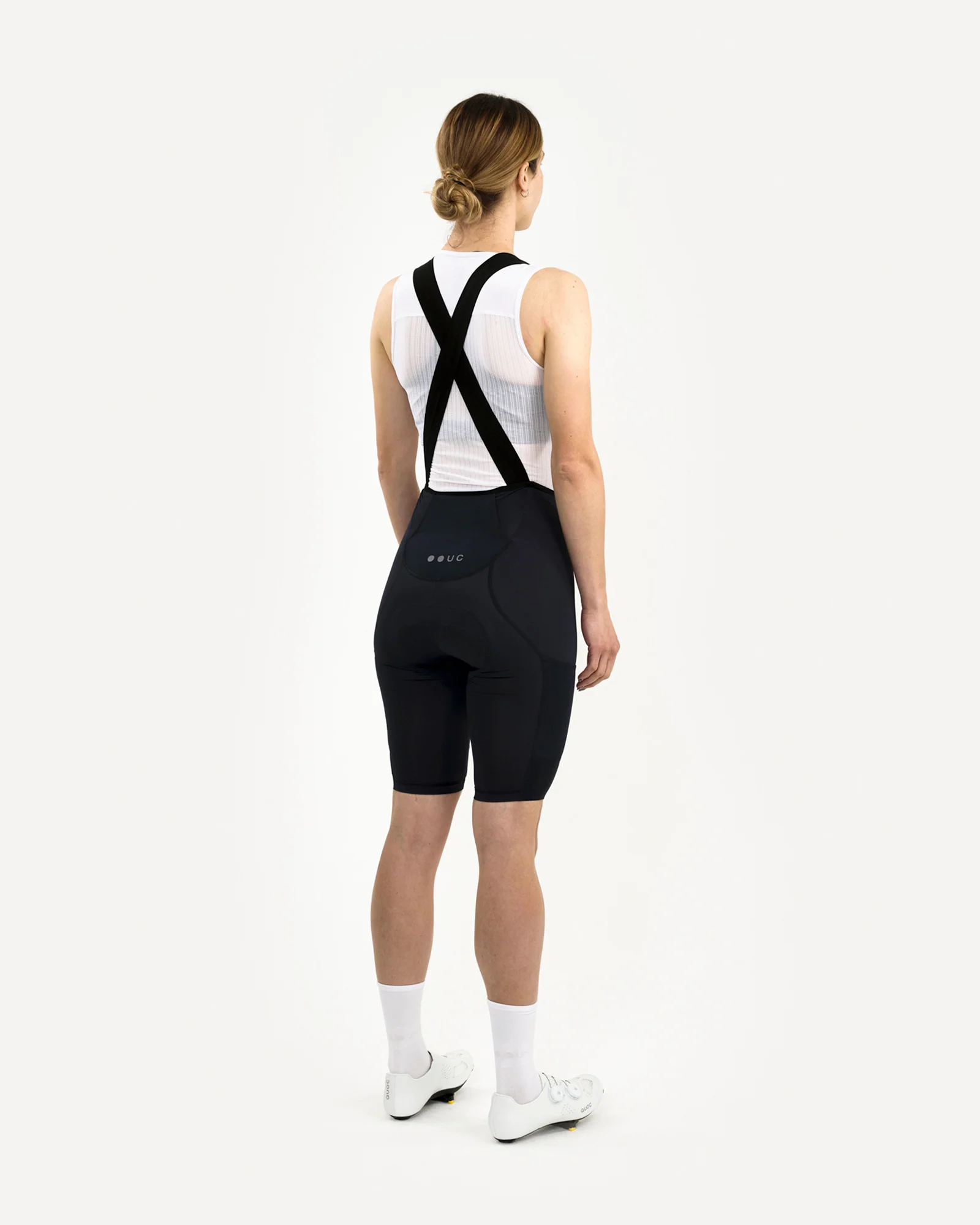 Women's Mono Cargo Bib Short Navy Blue - Image 4