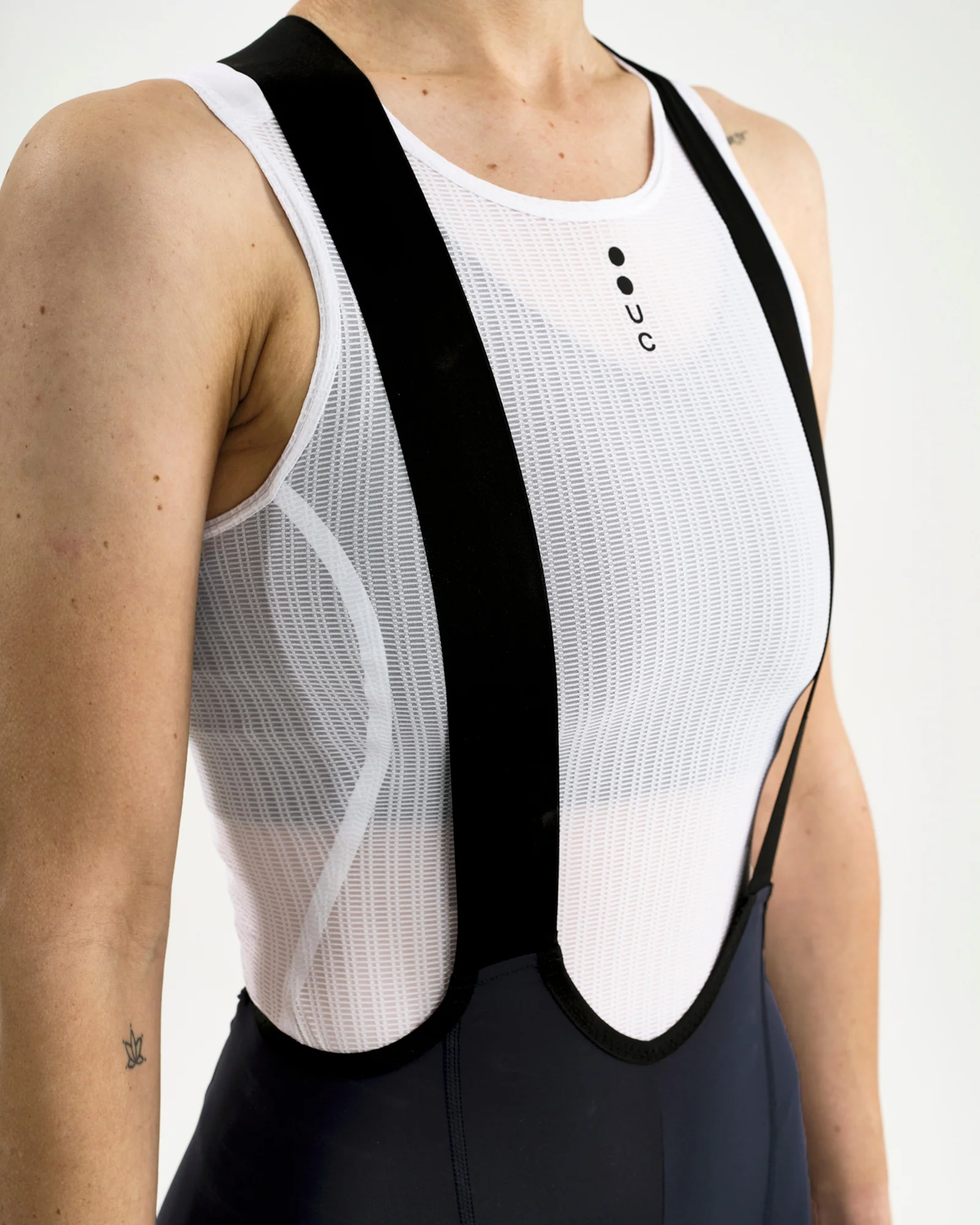 Women's Mono Cargo Bib Short Navy Blue - Image 5