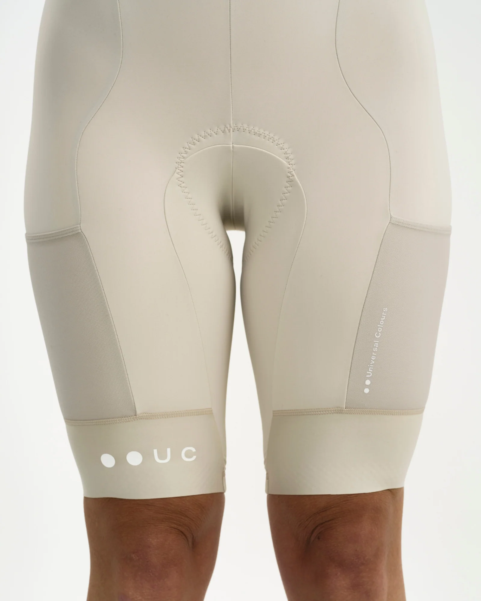Women's Mono Cargo Bib Short Off White - Image 5