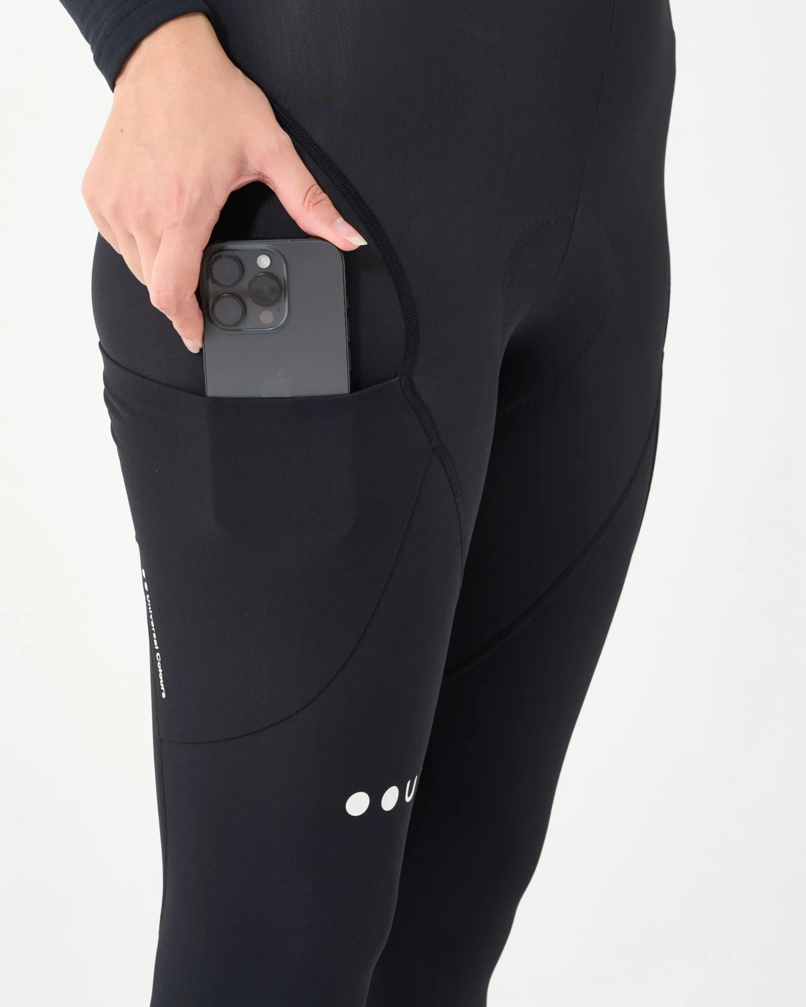 Women's Mono Cargo Bib Tight - Black - Image 5