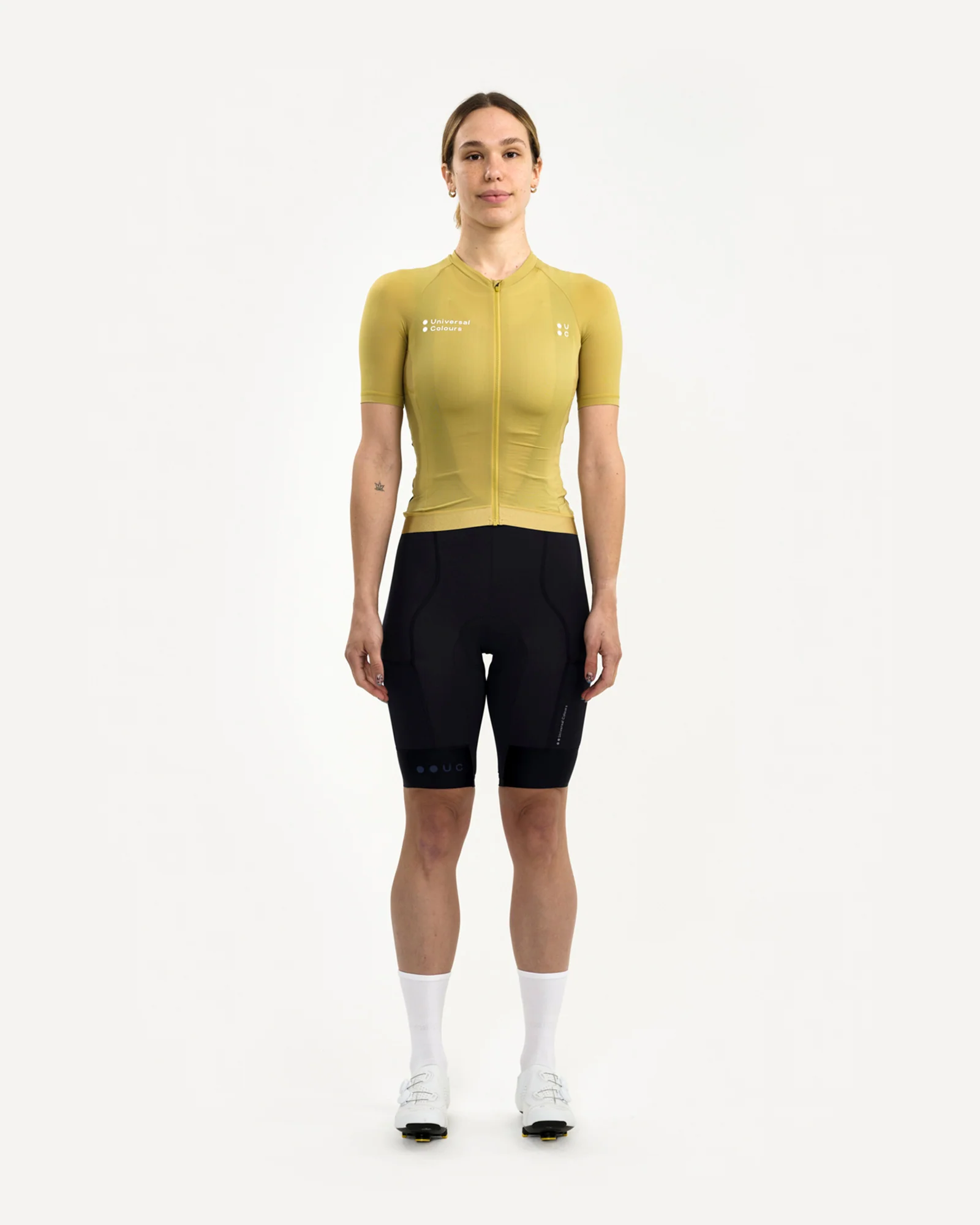 Women's Mono Short Sleeve Jersey Acidic Yellow - Image 8