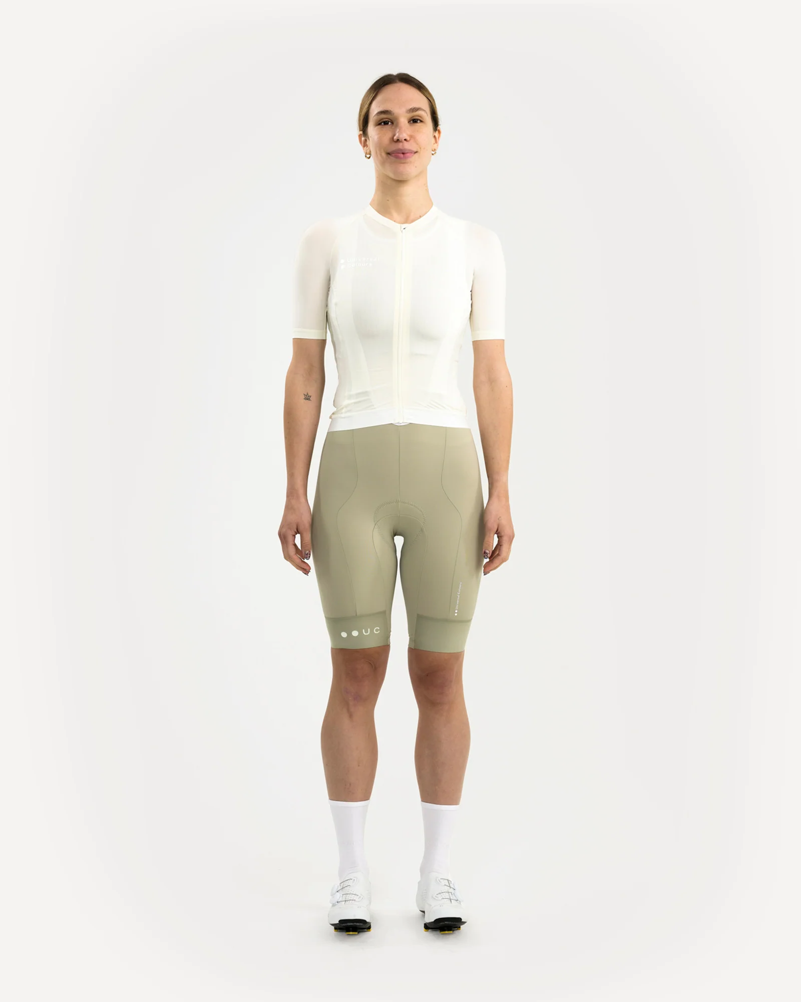 Women's Mono Short Sleeve Jersey Tampered White - Image 8